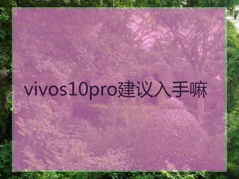 vivos10pro建议入手嘛