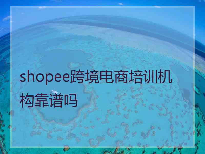 shopee跨境电商培训机构靠谱吗