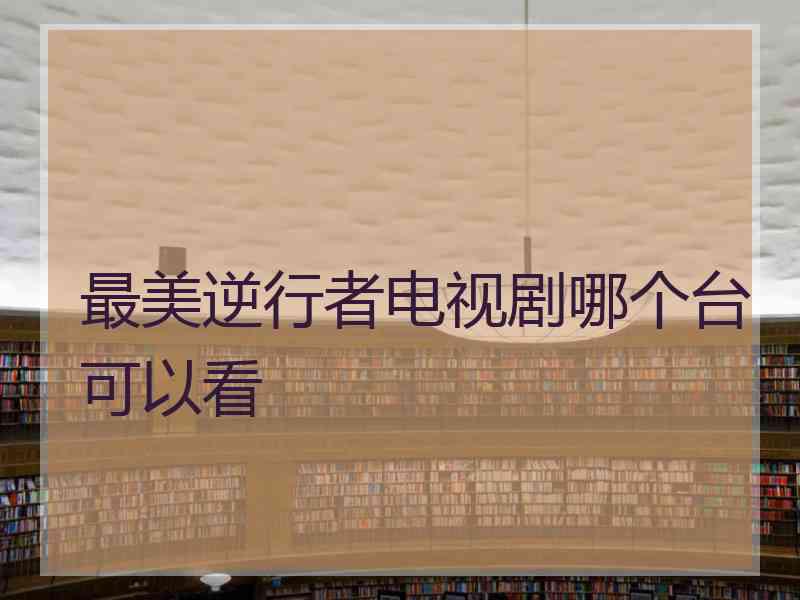 最美逆行者电视剧哪个台可以看