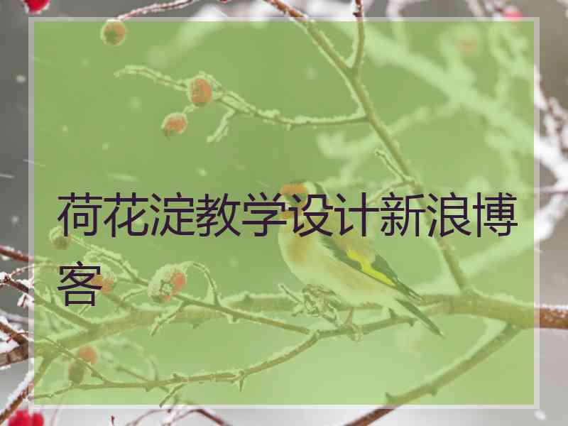 荷花淀教学设计新浪博客