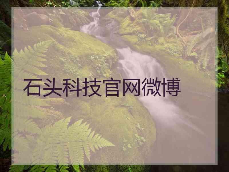 石头科技官网微博