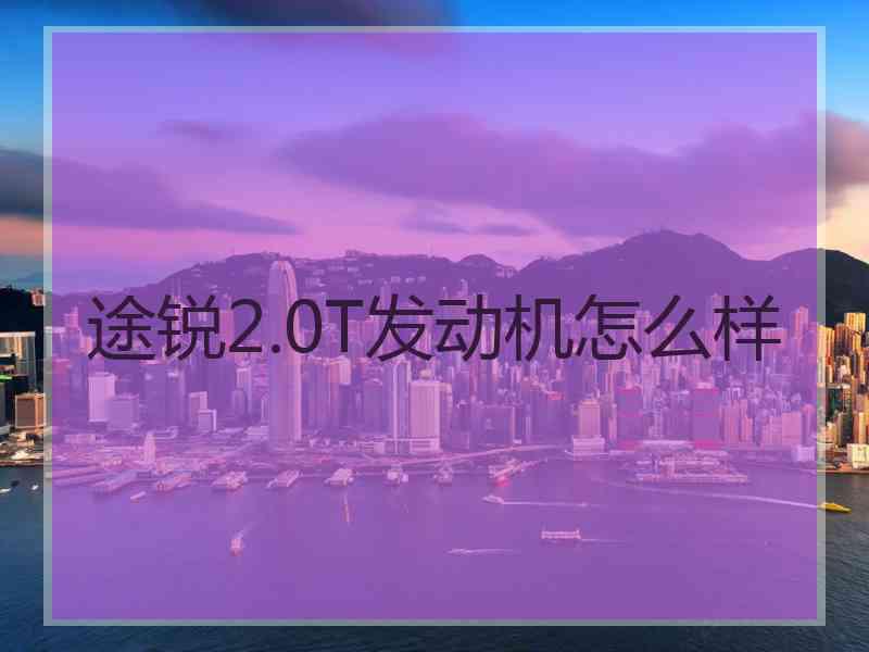 途锐2.0T发动机怎么样