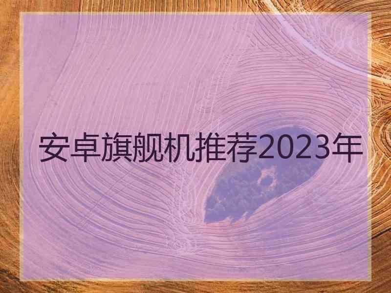 安卓旗舰机推荐2023年