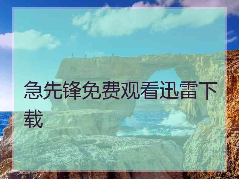 急先锋免费观看迅雷下载