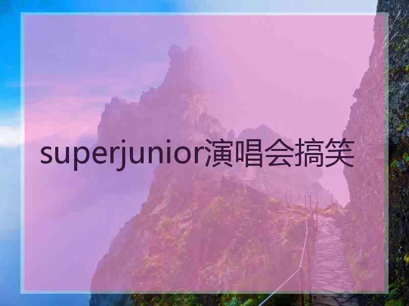 superjunior演唱会搞笑