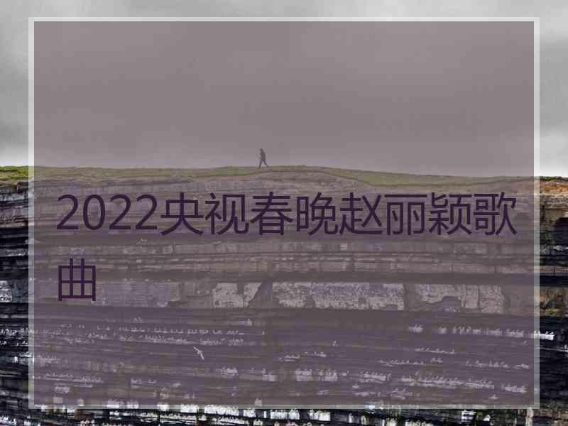 2022央视春晚赵丽颖歌曲