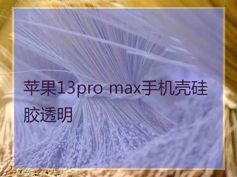 苹果13pro max手机壳硅胶透明