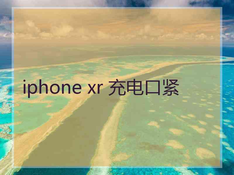 iphone xr 充电口紧