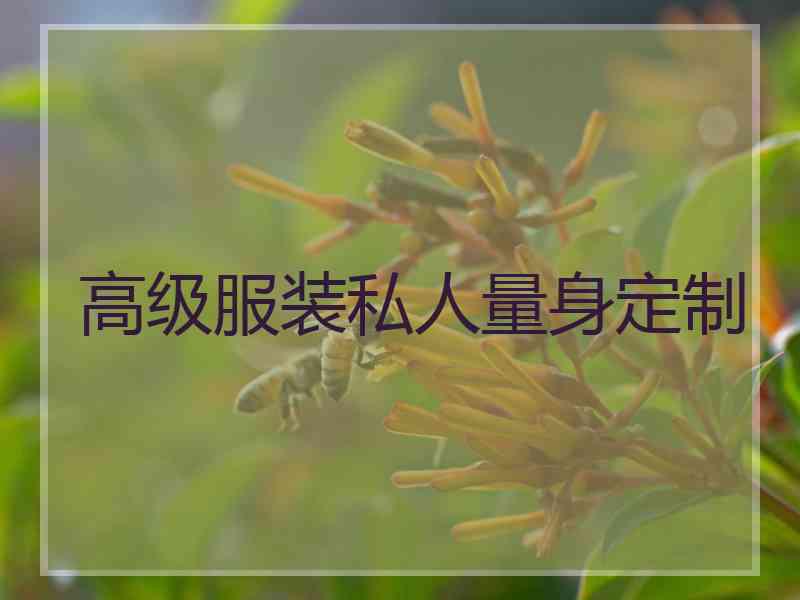 高级服装私人量身定制