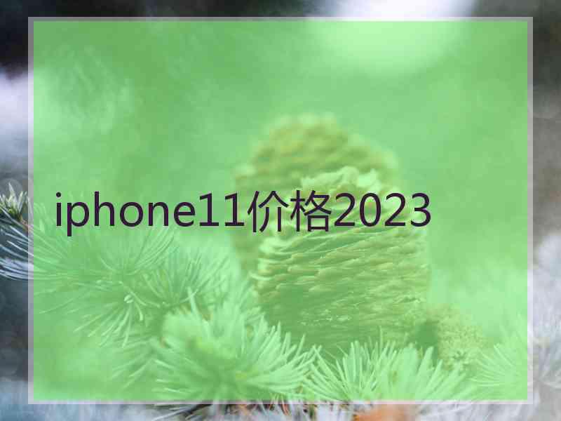 iphone11价格2023