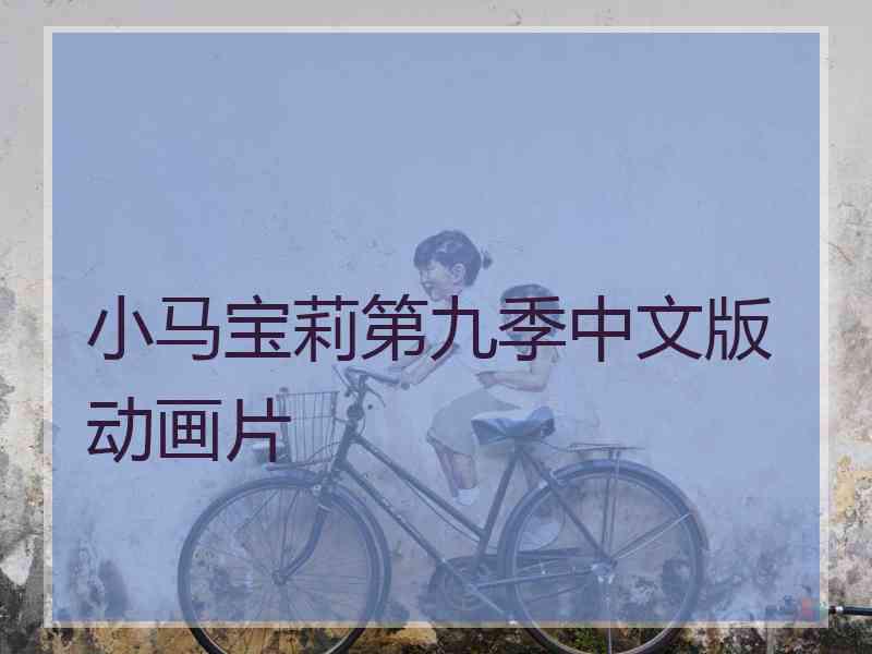 小马宝莉第九季中文版动画片