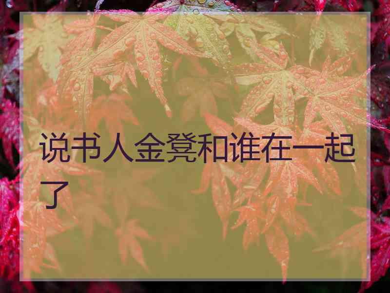 说书人金凳和谁在一起了