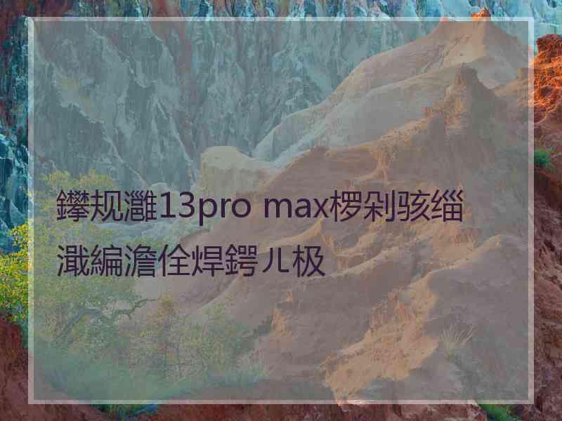 鑻规灉13pro max椤剁骇缁濈編澹佺焊鍔ㄦ极