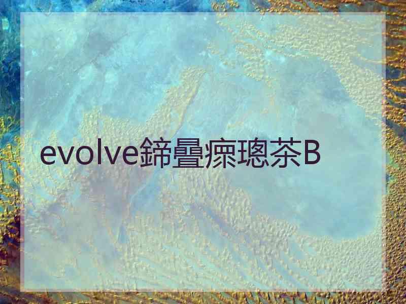 evolve鍗曡瘝璁茶В