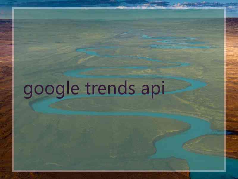 google trends api