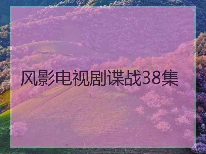 风影电视剧谍战38集