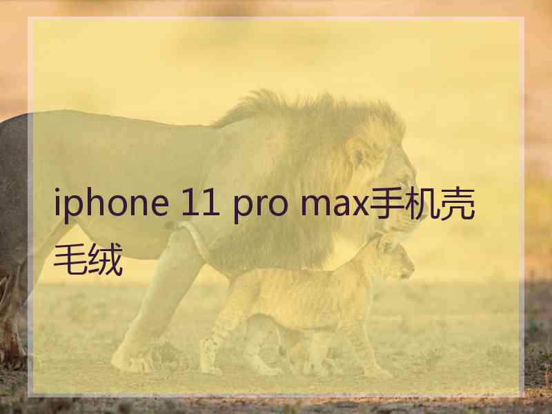 iphone 11 pro max手机壳毛绒