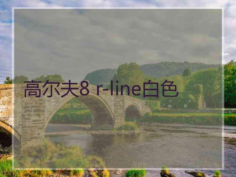 高尔夫8 r-line白色