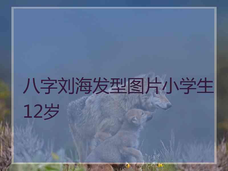 八字刘海发型图片小学生12岁