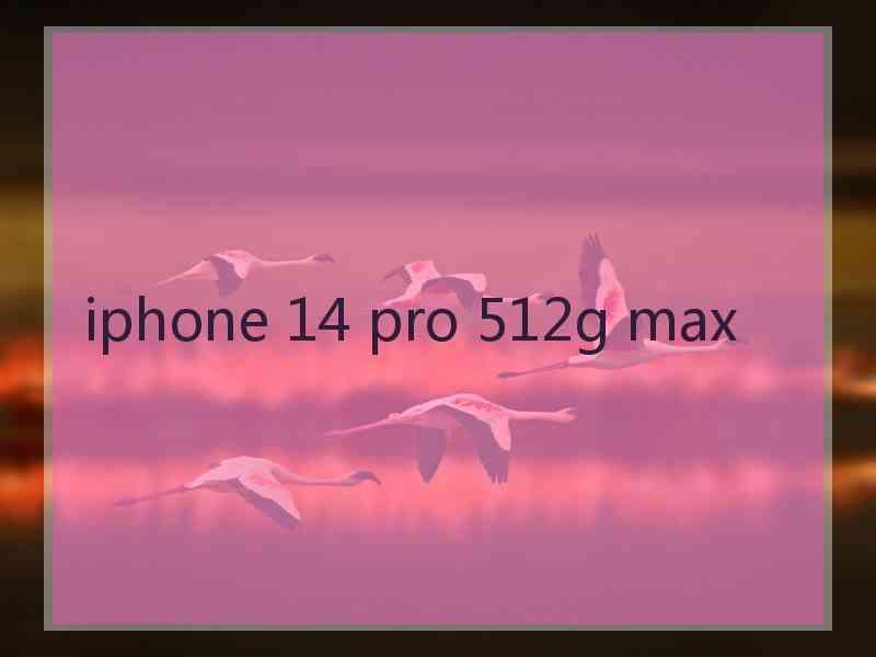 iphone 14 pro 512g max