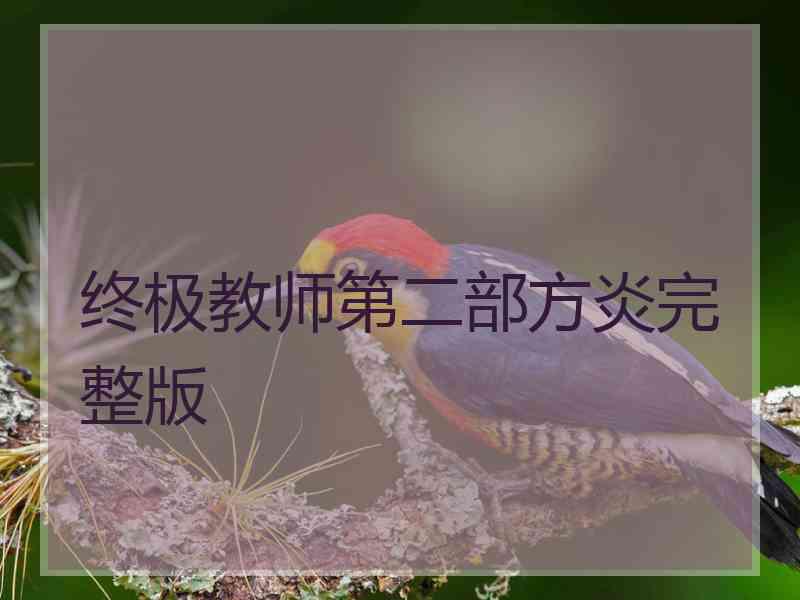 终极教师第二部方炎完整版