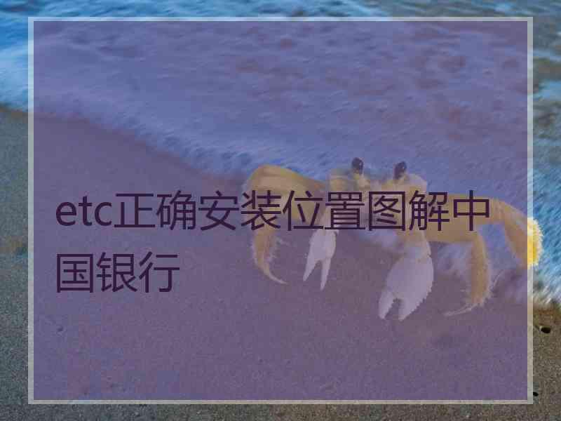 etc正确安装位置图解中国银行