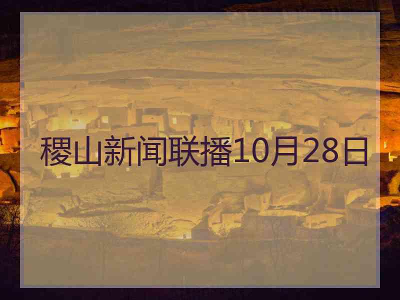 稷山新闻联播10月28日