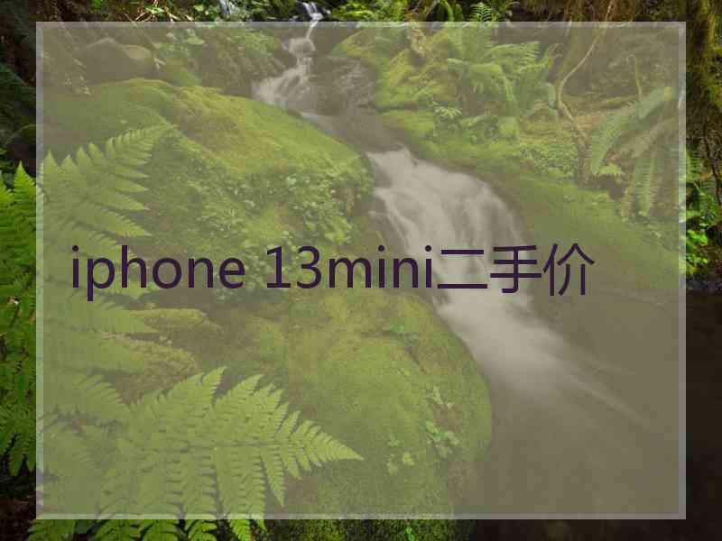 iphone 13mini二手价