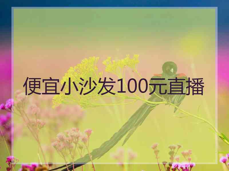 便宜小沙发100元直播