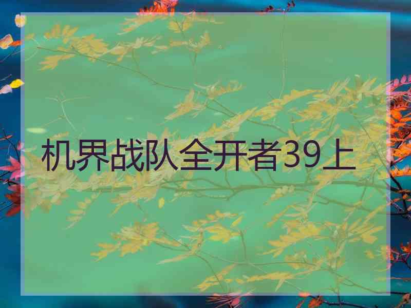 机界战队全开者39上