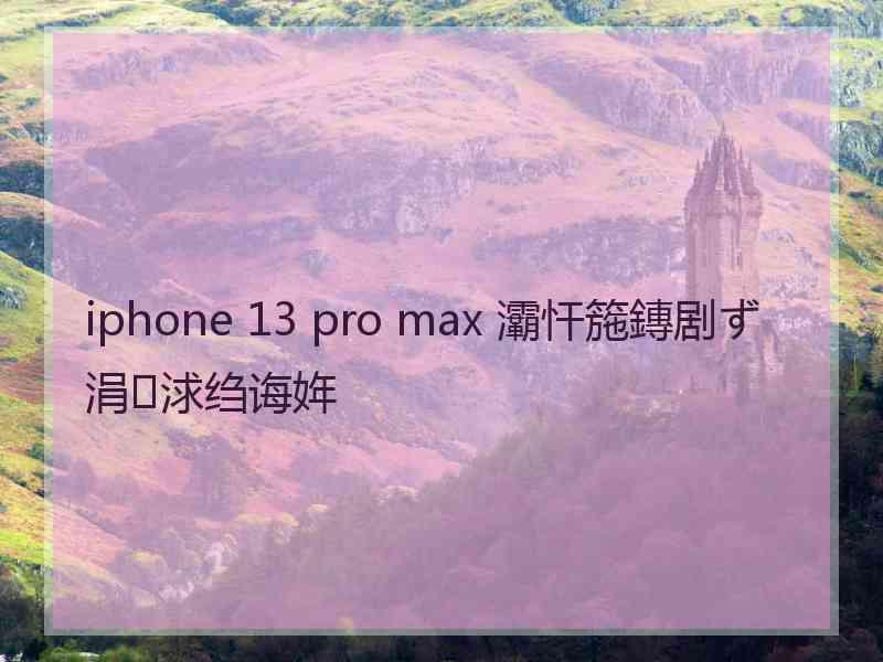 iphone 13 pro max 灞忓箷鏄剧ず涓浗绉诲姩