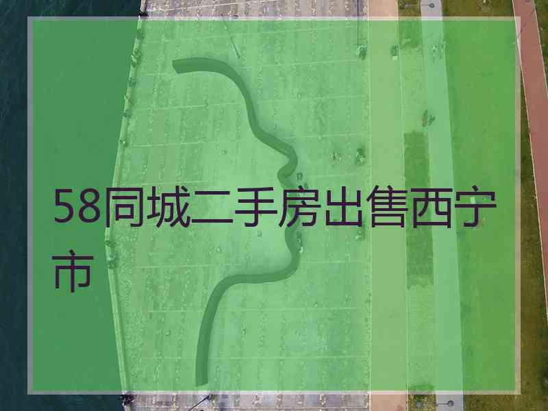 58同城二手房出售西宁市