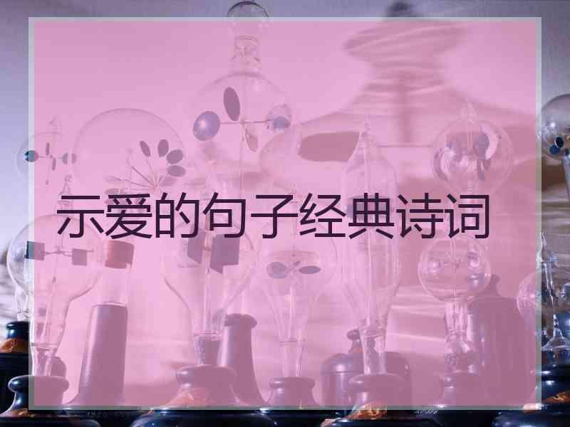 示爱的句子经典诗词