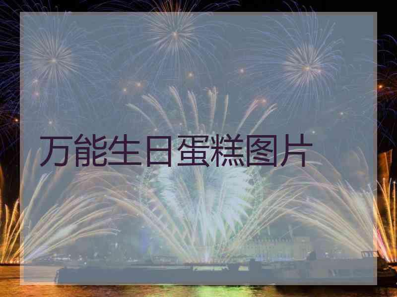 万能生日蛋糕图片