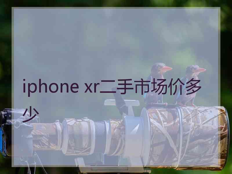 iphone xr二手市场价多少