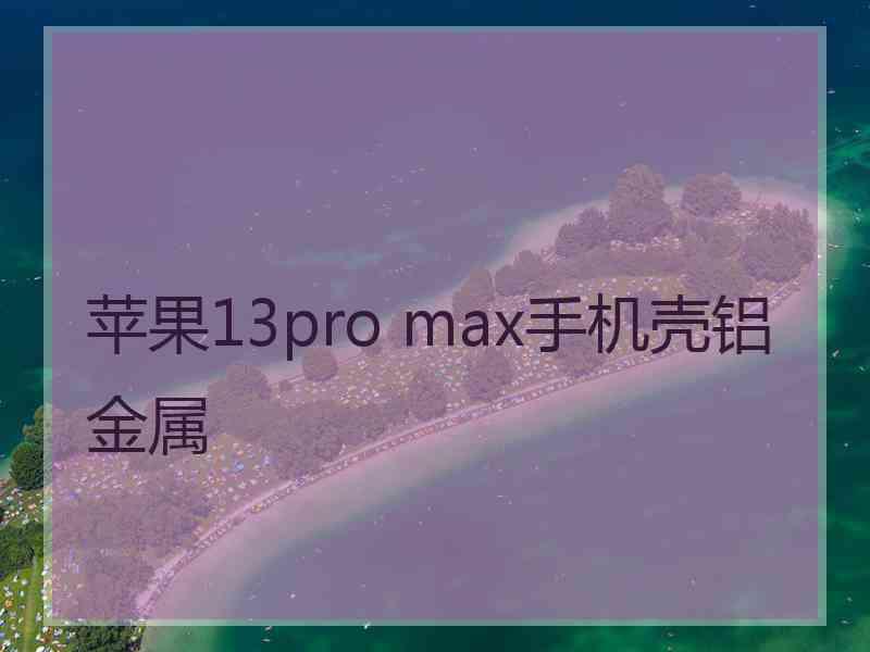 苹果13pro max手机壳铝金属