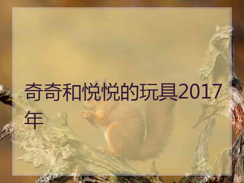 奇奇和悦悦的玩具2017年