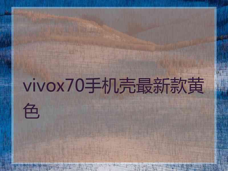 vivox70手机壳最新款黄色