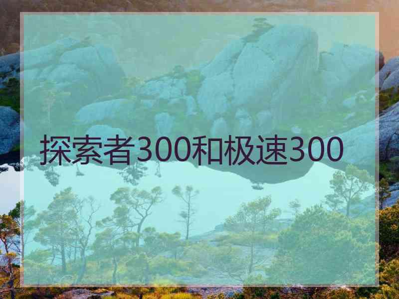 探索者300和极速300