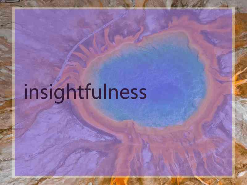 insightfulness