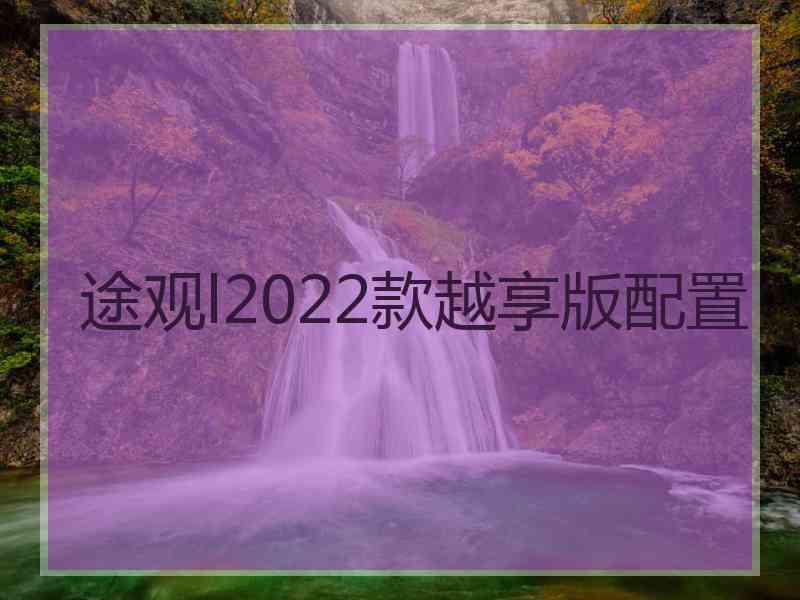 途观l2022款越享版配置