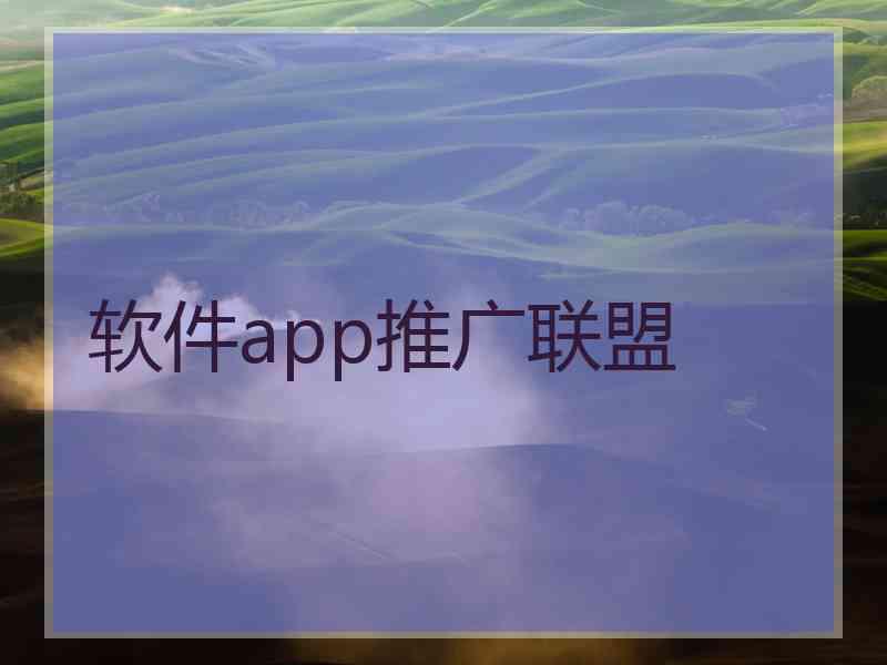 软件app推广联盟