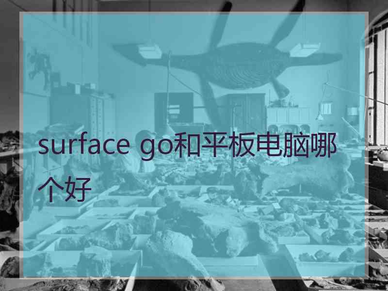 surface go和平板电脑哪个好