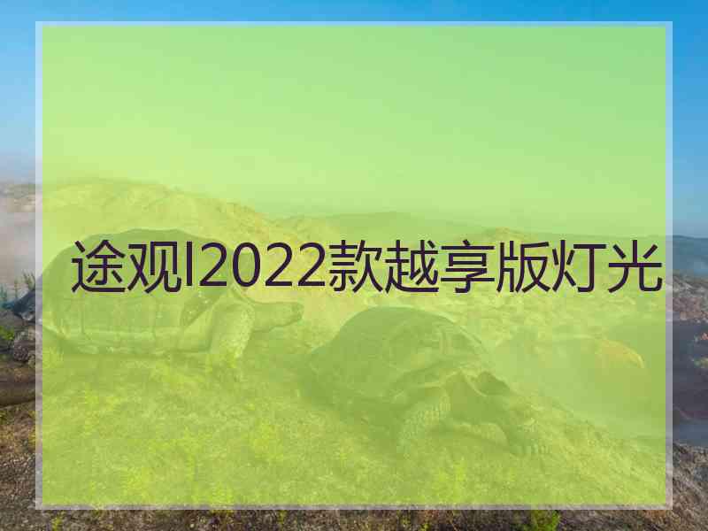 途观l2022款越享版灯光