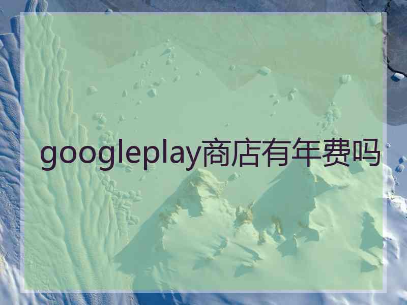 googleplay商店有年费吗