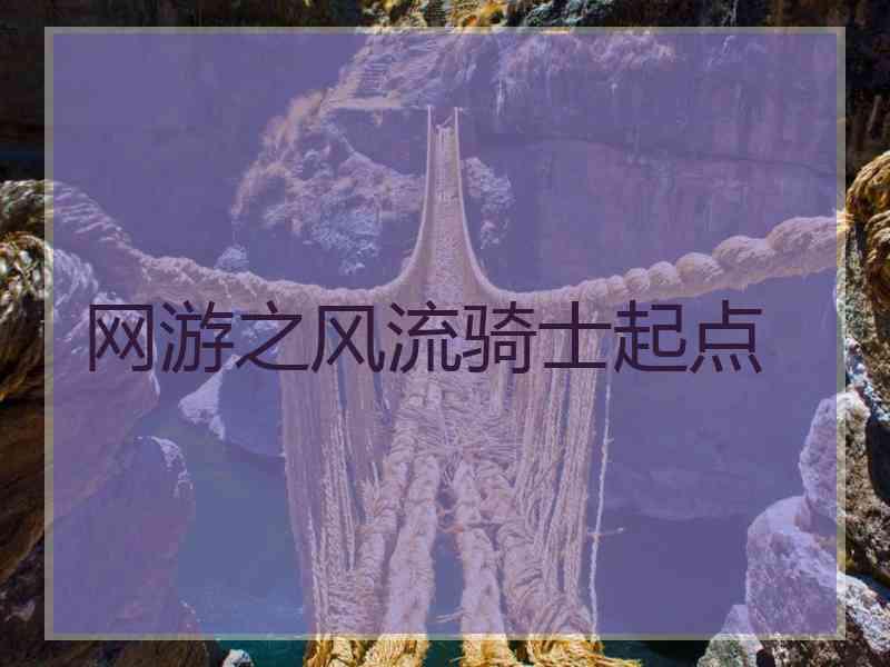 网游之风流骑士起点