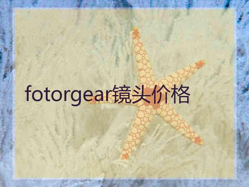 fotorgear镜头价格