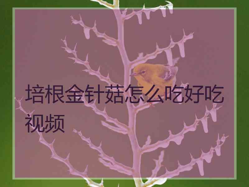 培根金针菇怎么吃好吃视频