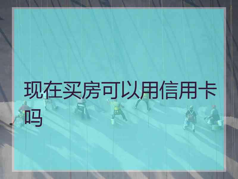 现在买房可以用信用卡吗