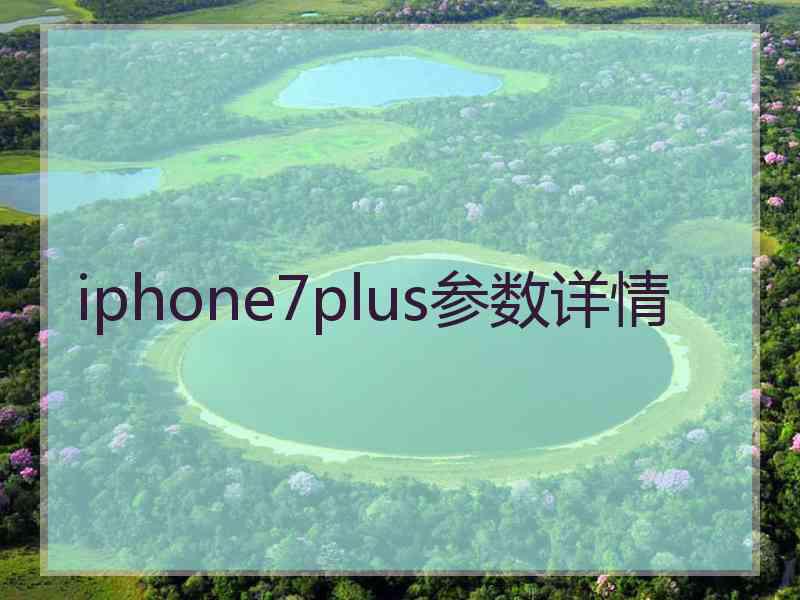 iphone7plus参数详情